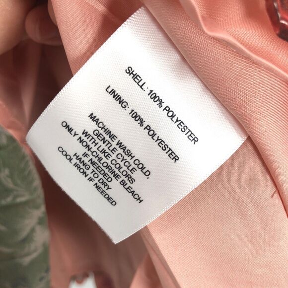 NEW Rachel Parcell Floral Chiffon Midi Dress Womens 10 Bow Neck Puff Long Sleeve - Picture 10 of 11